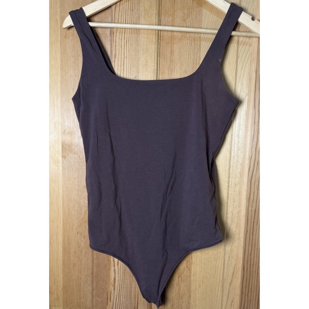Abercombie & Fitch Soft A&F Collection Sleeveless Brown Bodysuit Size Large EUC